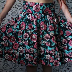 H&M Floral Print Skirt